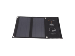 Carregador De Painel Solar Monocristalino De 15 W Com Duas Portas Usb, Carregador De Painel Solar Dobrável Para Áreas Externas, Preto Olysi Shop