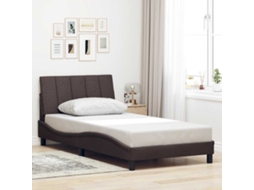 Cama De Solteiro Sem Lovely Home Tecido Castanho (100x200)
