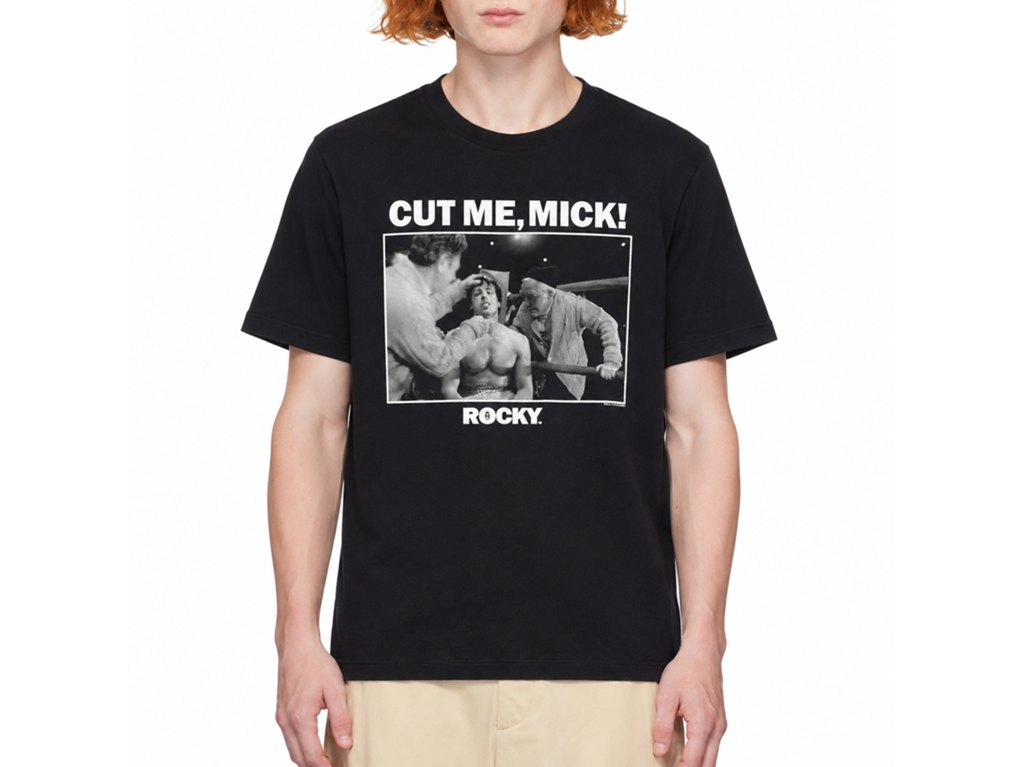 Rockinstone Rocky Movie Cut Mick Black Adult T-shirt Size:xxl