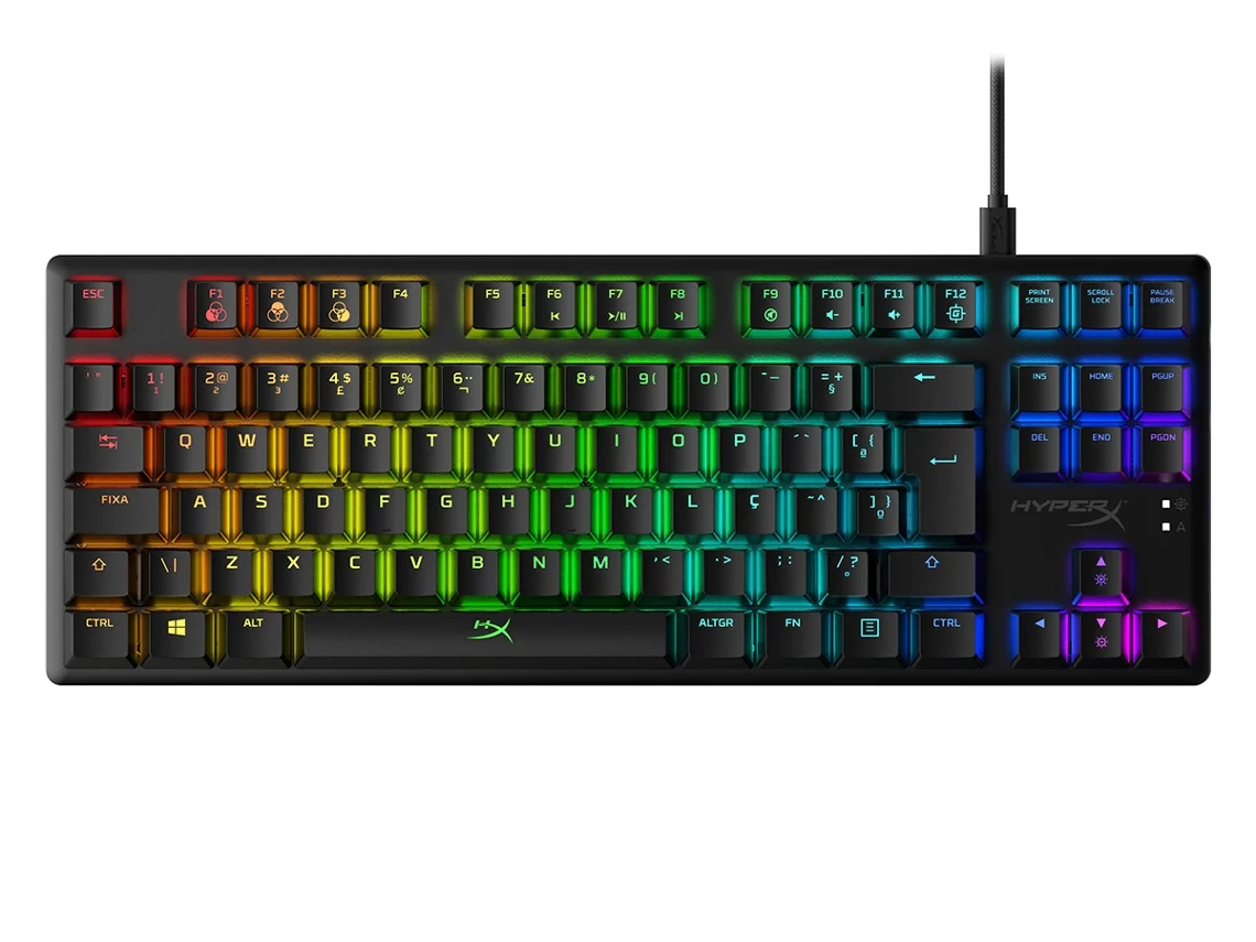 Teclado Gaming HYPERX Alloy Origins Core RGB (Mecânico - Português - Preto)