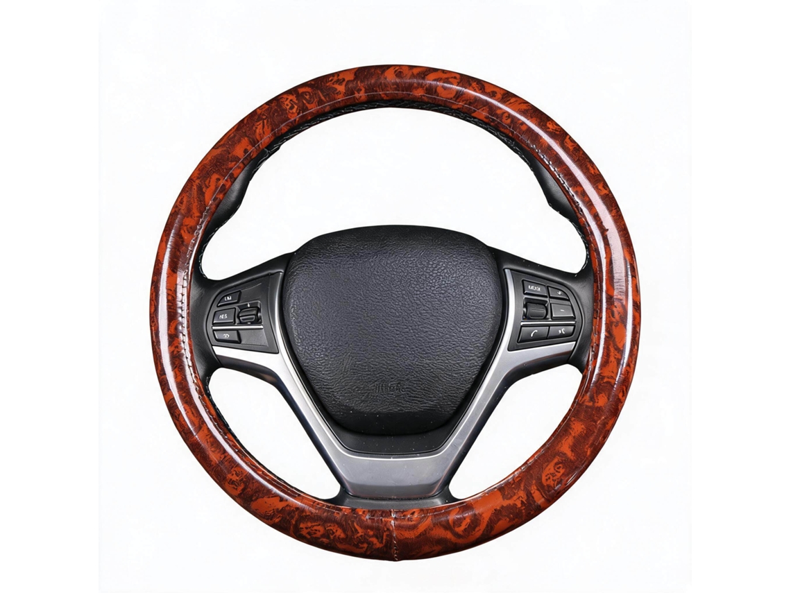 Capa Universal para Volante de Carro HENTEN HOME para Diâmetro de 38 Cm Confortável e Antiderrapante (marrom)