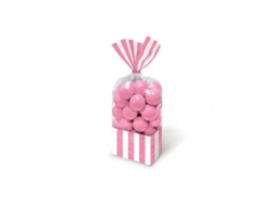 10 Sacos Para Doces Rosa Bebé