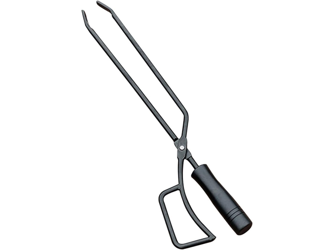 Pinça Para Carvão Yardwe, Fácil De Segurar E Com Pegada Firme Para Churrasco, Preta, Para Refeições Internas Ou Externas