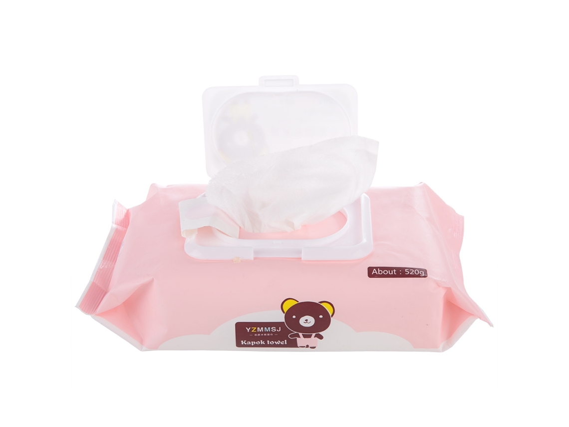 KOFIHETY 80 Unidades Lenços Umidificados Descartáveis Macios Para Bebê Limpeza De Boca E Mãos (rosa)