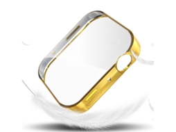 Capa Protetora, Compatível Com Xiaomi Mi Watch Lite, Cor Dourada