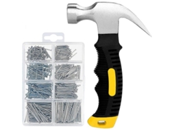 kk Conjunto De 601 Pregos E Martelo Pequeno, Compatíveis Com A Fixação Quadros Paredes. -aquaforge