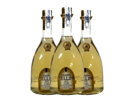 Aguardente Grappa CELLINI Oro (0.7 L - 3 Unidades)