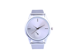 Reloj De Cuarzo Unisex Con Correa De Silicona Y Dial Cuadrado Moda Casual (plateado)