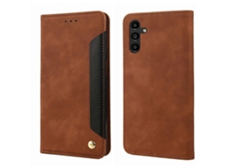 Capa De Celular Em Couro Sintético Com Toque Aveludado Para Samsung Galaxy A16 / A26 5g