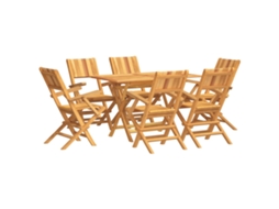 Garden Dining Set, Garden Dining Sets Vidaxl Marrom Madeira (n/a)