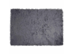 Vidaxl Tapete De De Ovelha Sintética Tafalla Antracite 140 X 200 Cm