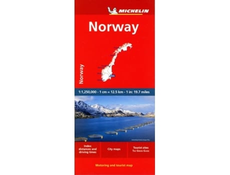 Livro Mapa Noruega De Michelin (inglês)
