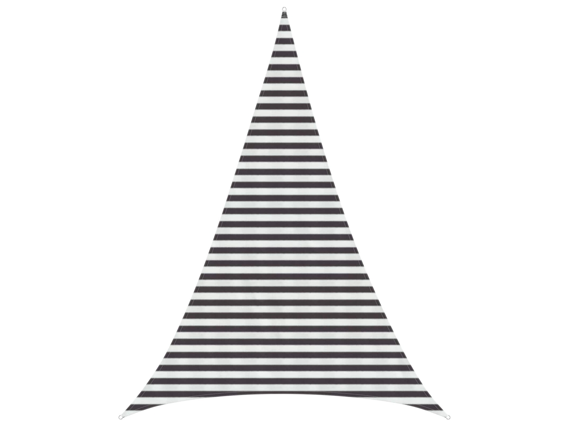 Vidaxl Vela De Sombra 4 X 5 X 5 M Hdpe Triangular Antracite E Branco
