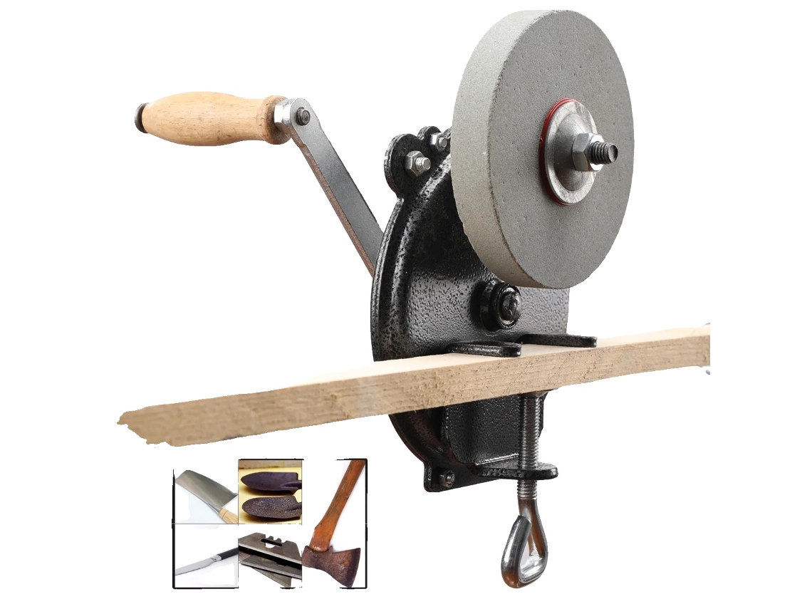 Moedor Manual, Ferro Fundido, Roda De Moagem De Dureza Dupla, Tamanho Da Roda De 6 Polegadas, Peso De 2,8 Kg, Ideal Para Afiar Facas
