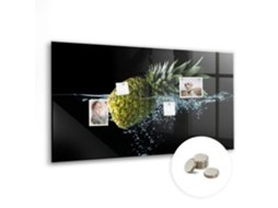 Quadro Magnético De Parede Abacaxi Para O Quarto Das Crianças Espelharte (120x60 Cm)