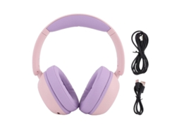 Fones Bluetooth infantis LAXISCREED com limite de volume e luzes LED coloridas