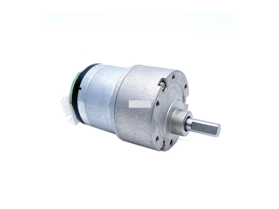 Motor de partida eletrônico MG513 DC 12V com redutor e codificador.