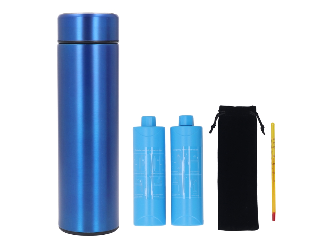 Primerox estojo Resfriador para Canetas Aço Inoxidável Portátil Estilo Blue para Outdoor