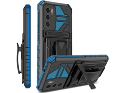 Capa Braçadeira Cinto Coldre Nível Militar Jgbj para Oppo Oppo A16 HONGWE. Anti-Choque Azul