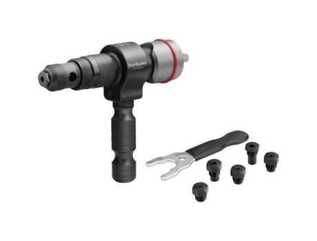 Fixação De Rebites Para Furadeira T, Para Rebites 2.4 6.4mm, Crmov, 4770663 Fortum