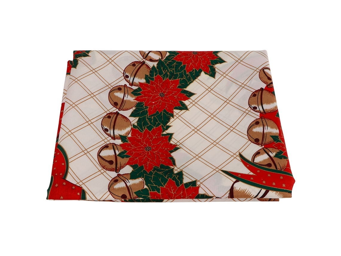 Mantel De Natal De Poliéster Impreso Anti-manchas Para Mesa De Jantar, Decoração Para Lar, Cozinha E Festas