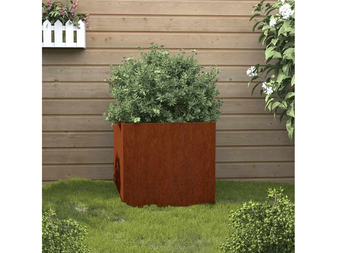 Vidaxl Vaso/floreira 42x40x39 Cm Aço Corten