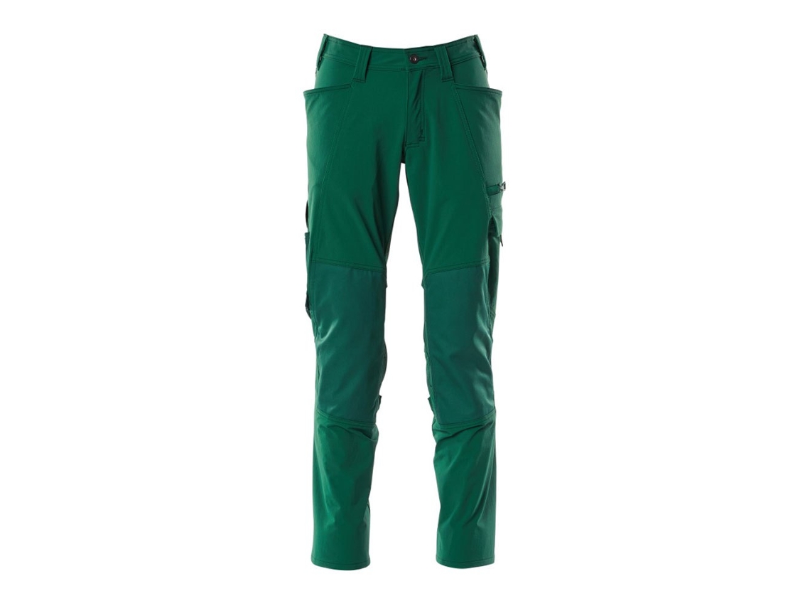 Calças Grandes Com Bolsos Para Joelheiras Accelerate 18079 Verde 46 / 35 MASCOT