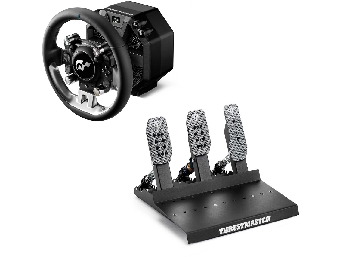 Base Servo THRUSTMASTER T598 + Volante Gt + Pedais Raceline Iii Lc