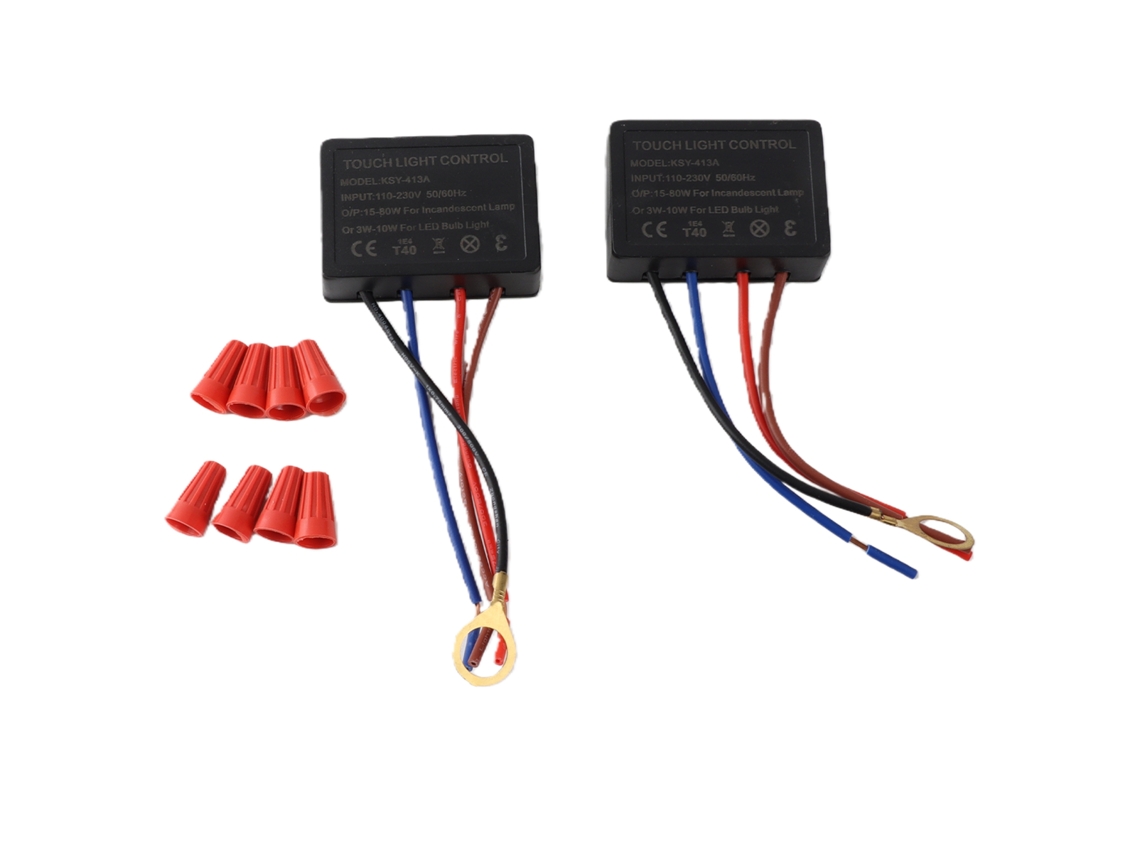Laxiscreed Dimmer De Toque Triple Para Lâmpadas Ksy-413a, Detecção Inteligente E Compatível Com Diferentes Potências