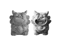 Ornament Leão de Pedra 2pcs LAXISCREED