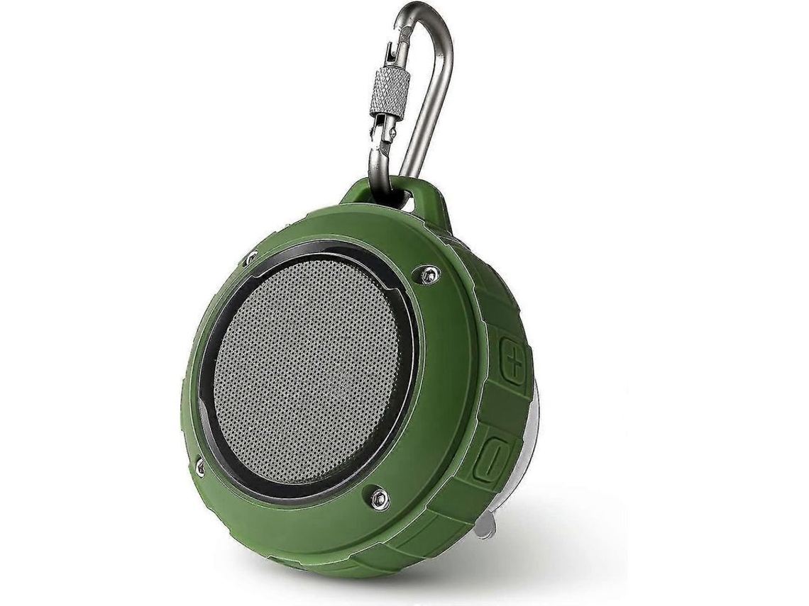 Caixa de Som Bluetooth À Prova de Água, Portátil com Subwoofer (verde)