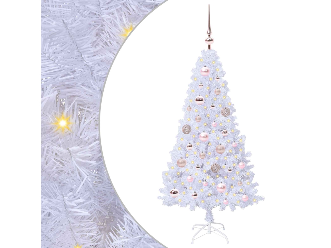 Conjunto 1 Decoração De Natal Vidaxl Branco Pvc (120 Cm)