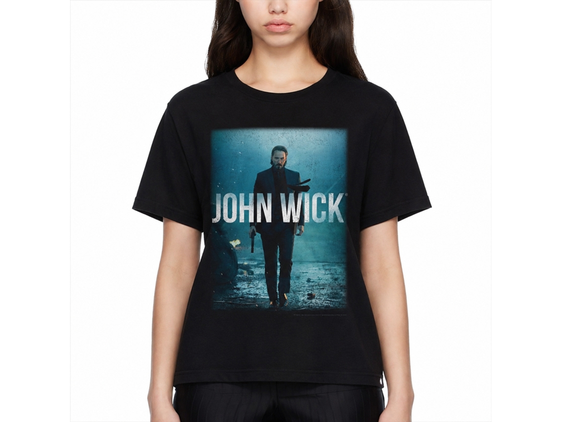 Rockinstone John Wick Dvd Cover Art Black Adult T-shirt Size:xxl
