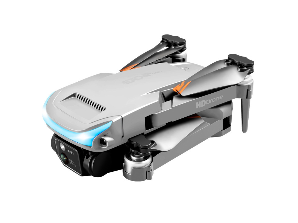 Drone de Controle Remoto de Câmera 4K Hd Modelo: Z888 -Duração Da Bateria: 18 Min Cinza