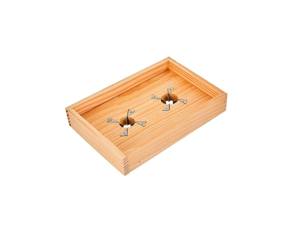 Tabla Rajar Aceitunas Madera 2 Agujeros Kormax