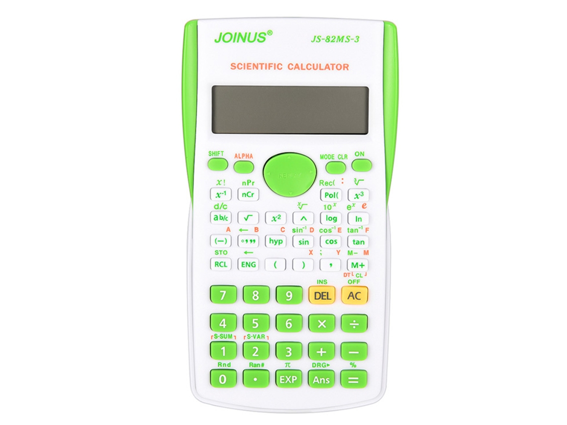 Calculadora Científica para Exames de Matemática Estudantes Verde