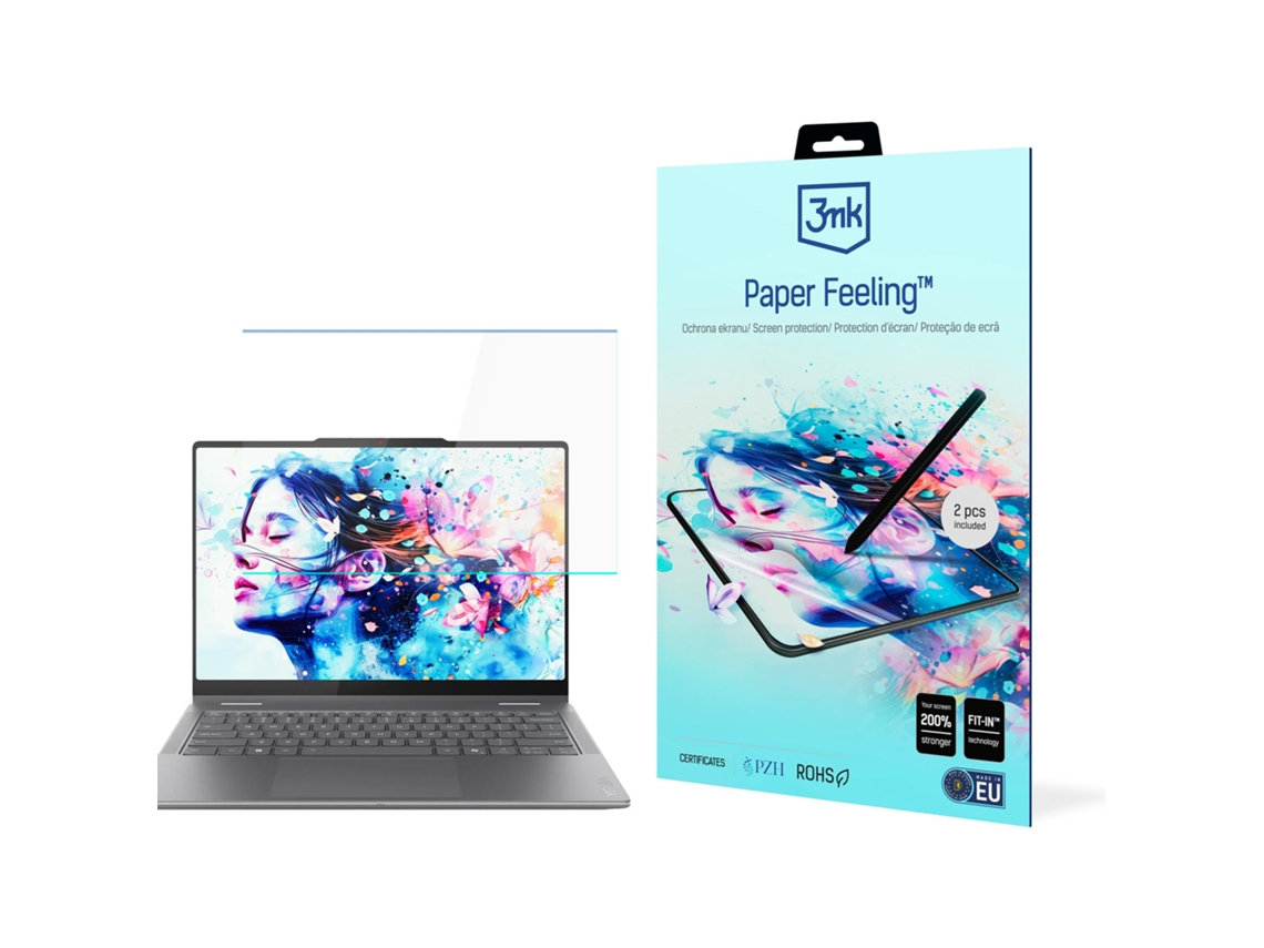 Película Protetora 3mk Com Toque De Papel Para Lenovo Yoga 7 14, Proteção Fosca 2 Em 1.