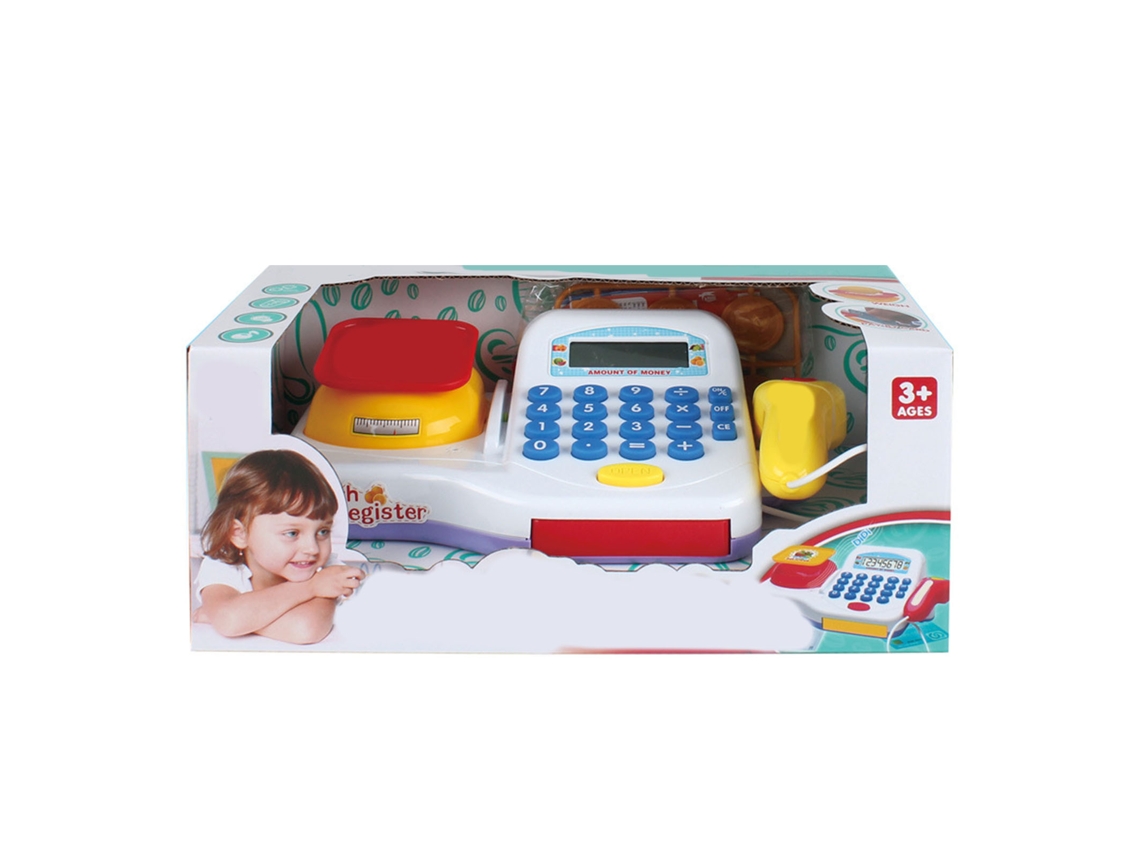 Primerox brinquedo Caixa Registradora Simulada com Calculadora Educativa para Crianças Meninos