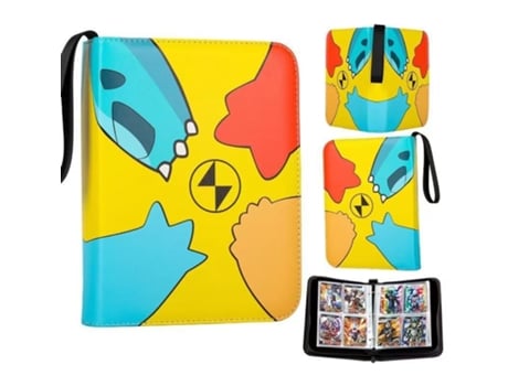 Álbum Pokémon Tcg V Reel Em Couro Pu Com Zíper | 400 Cartas | Hlx 025