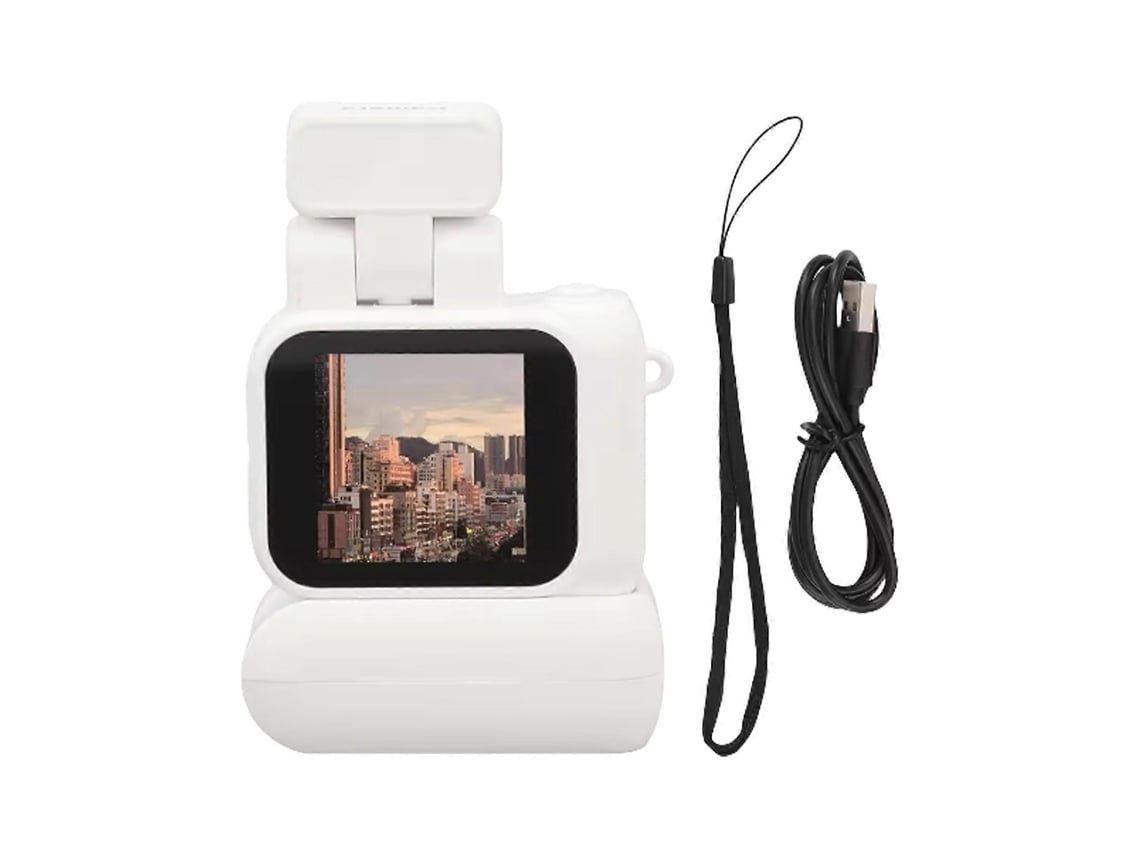 Câmara De Vídeo Digital Portátil 1080p Com Ecrã De 1,44 Polegadas E Flash Rebatível De 90°
