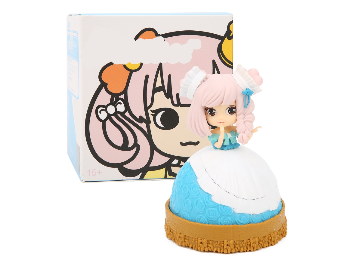Primerox boneca Princesa Bolo Blind Box Brinquedo Presente Aniversário Decoração Pvc Meninas +3anos