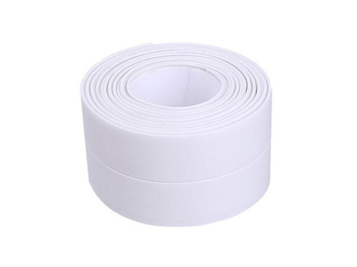 Fita De Selagem Impermeável Autoadesiva De Pvc Para Duche, Pia E Banheira, Antimofo, Branca, 3.2m X 3.8cm