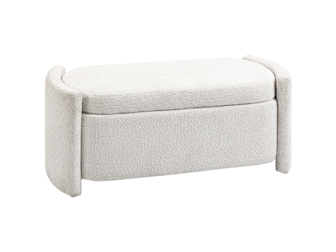Banco de armazenamento, 105x44x45,5 Cm, bege | S/MARCA
