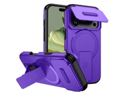 Capa Com Suporte Magsafe Para Iphone 17 Pro - Abertura Deslizante Com Proteção De Câmara