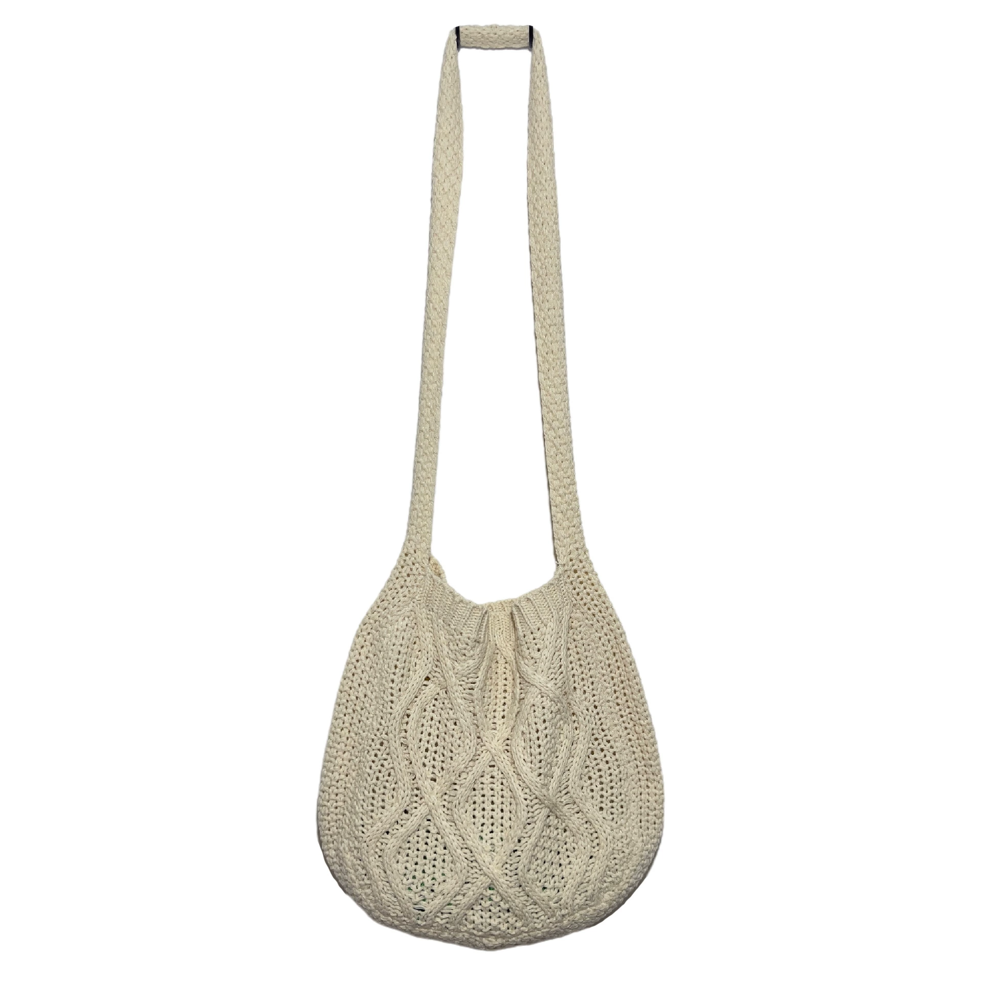 Bolsas de Crochê AQUAFORGE para Mulheres, Tricô, Sacolas de Compras