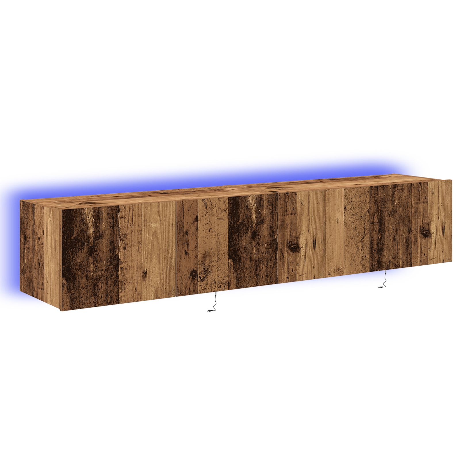 Conjunto 2 Gabinete Para Tv Vidaxl Castanho Derivados De Madeira (80 X 35 X 31 Cm)
