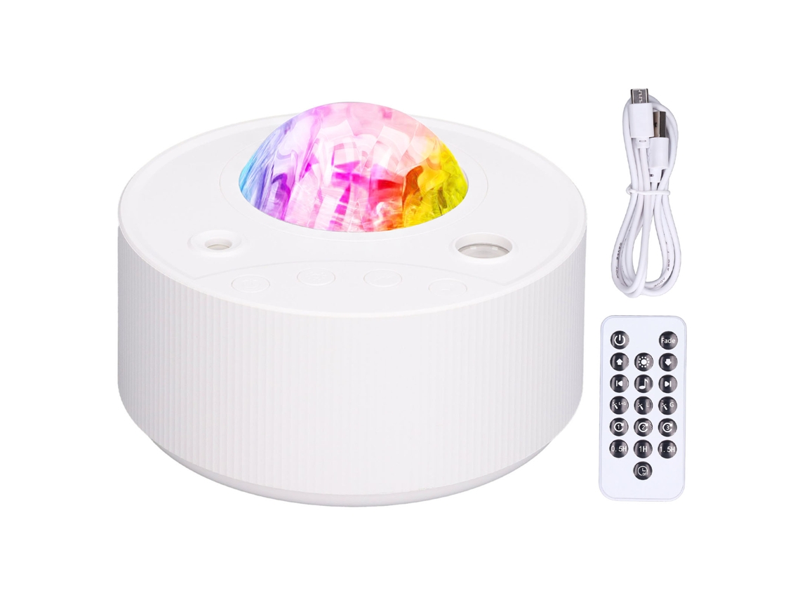 Projetor de Estrelas Led Usb Colorido com Controle Remoto e Música