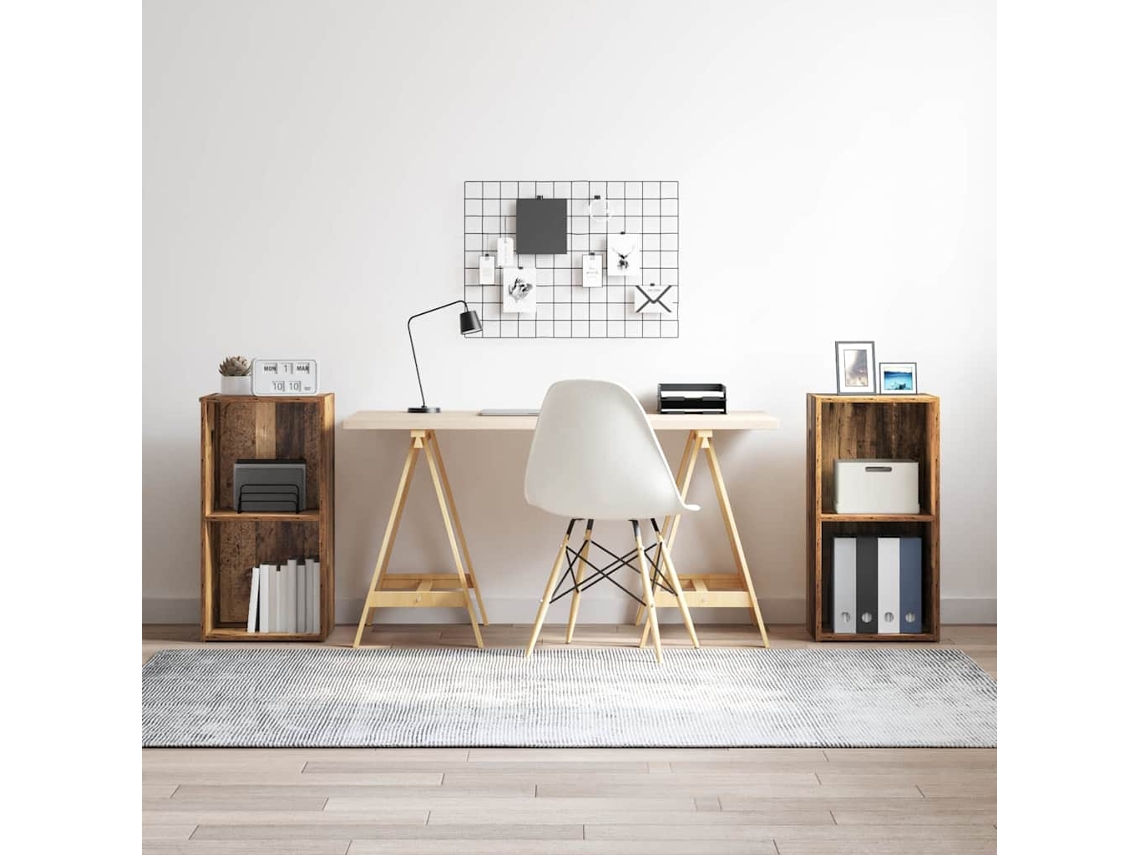 Vidaxl Conjunto de Móvel de Tv 2 Pcs Madeira Antiga 37 X 35 X 72 Cm
