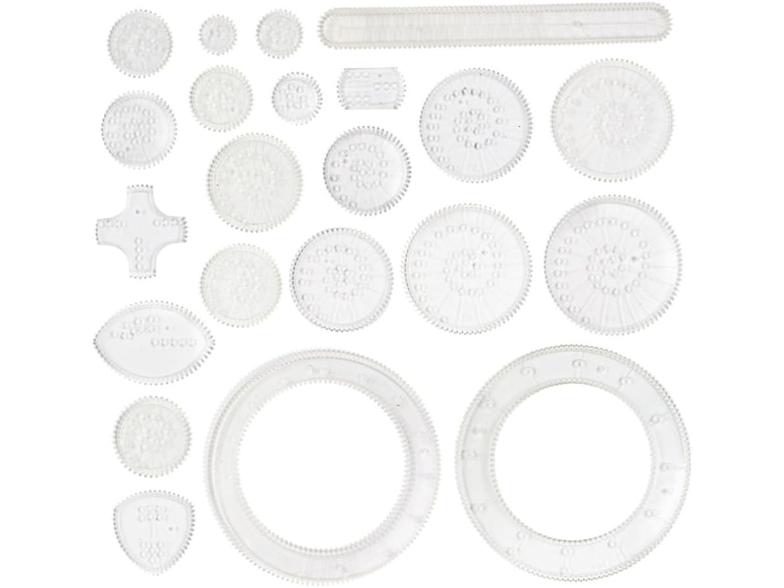 Kit de desenho profissional Toyvian, 22 peças, plástico, brinquedo educativo prático para estudantes e designers.
