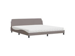 Cama com Colchão VIDAXL Tecido (218x205x745cm)